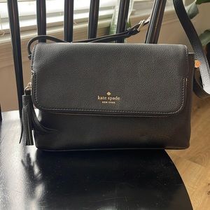 Kate Spade Pebbled Leather Fold Over Crossbody